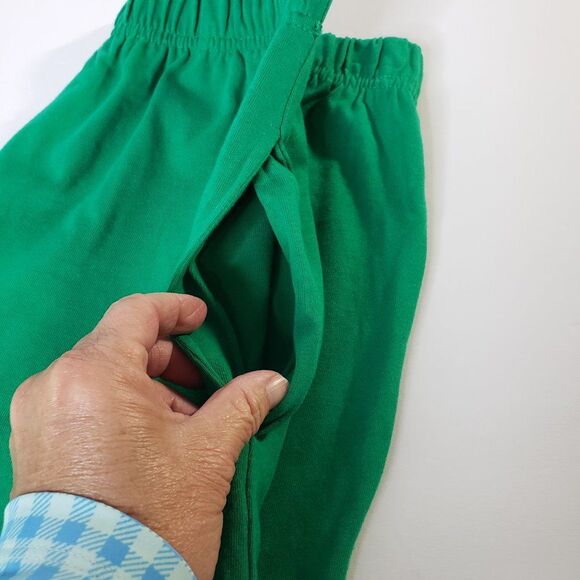 CUTE Vintage Quacker Factory Green Cotton Whale 2piece Pants Set size XS Outfit - Picture 11 of 11